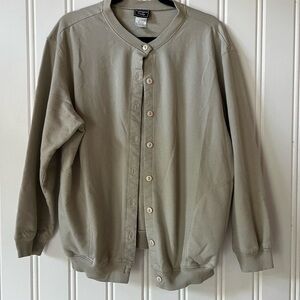 Southern Lady Vintage Beige Button-Up Cardigan size XL